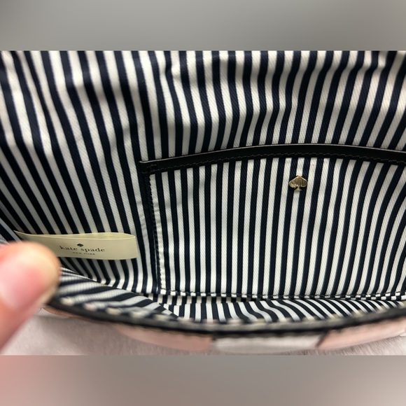 Kate Spade Wise Owl Leather & Metallic Clutch Convertible Shoulder Purse Bag - Picture 5 of 10